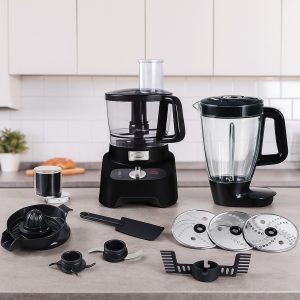 محضر طعام دبل فورس 1000واط اسود 34 وظيفة مونليكس