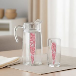 طقم شربات فلام بالم ليفز روز 7 قطع لومينارك