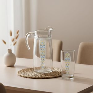 طقم شربات فلام ميكا بلو  7 قطع لومينارك