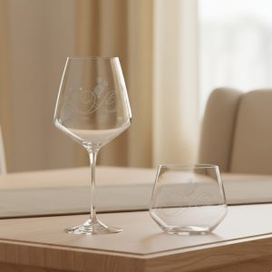 طقم كاس + كوب 2 قطعة كريستال ويشس سامر أر سي أر