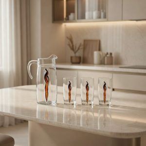 طقم شربات فلام  فيو 7 قطع لومينارك