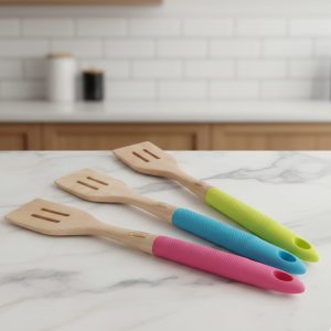 اسباتولا مخرمة خشب يد سيليكون