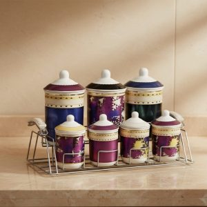 توابل بورسلين 7 قطع  84#-2 اكسفورد