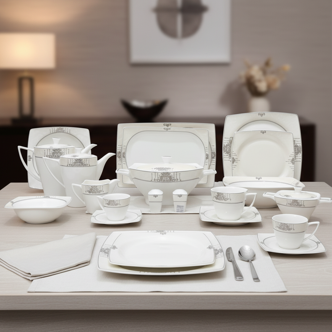 طقم سفرة 62 قطعة بورسلين أكسفورد W210025-0SQP