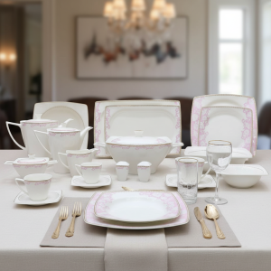 طقم سفرة 62 قطعة بورسلين أكسفورد W210029-0SQG