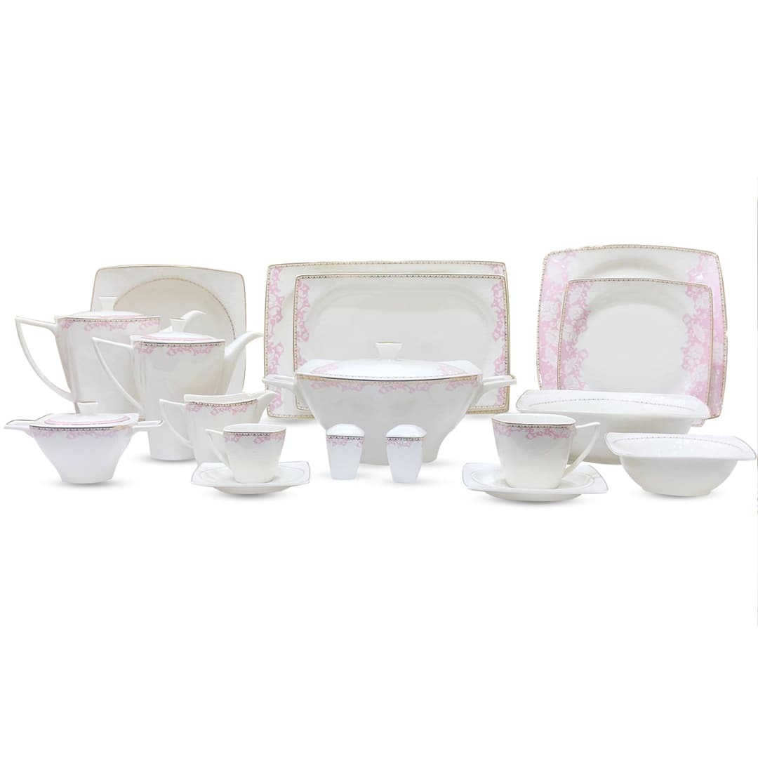 طقم سفرة 62 قطعة بورسلين أكسفورد W210029-0SQG - الصورة 3