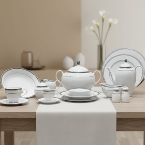 طقم  سفرة 112 قطعه ريم شيب كنار لوكس بارون بلاتين فتحي محمود