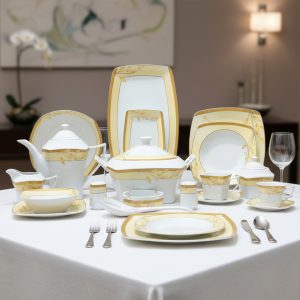 طقم سفرة مربع ماليزى 68 قطعة X235