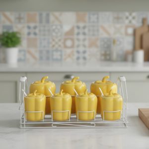 طقم توابل بورسلين 11قطعه يلو