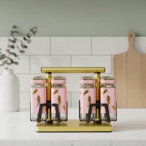 طقم توابل ستانلس 9 قطع صغير اكسفورد