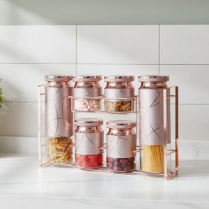 طقم توابل بينك 7 قطعة ستانلس أكسفورد