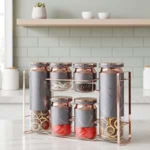 طقم توابل جراي 7 قطعة ستانلس أكسفورد