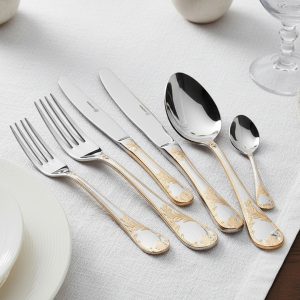 طقم معالق  اليزا جولد 89 قطعة كوركماز