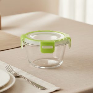 علبة حفظ طعام ستورماكس بغطاء أخضر باشابتشي