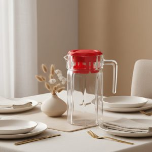 دورق كوشيم 1.25لتر غطاء احمر باشابتشى