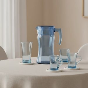 طقم شربات أزور 25قطعة تركواز باشابتشي