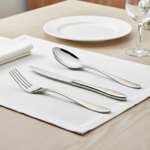 طقم شوك ومعالق  روزا جولد 89 قطعة كوركماز