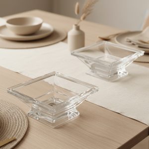 طقم 2 بولة 110 مل مربعة لاندا ا604 B كريلك