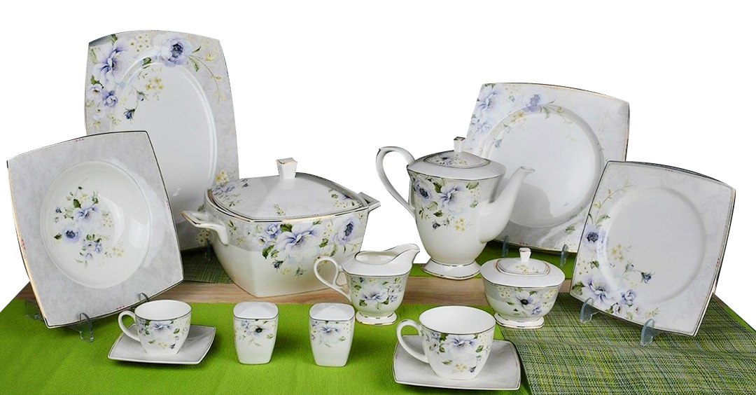 طقم سفرة 60 قطعة فلاور - HY3/60 - الصورة 2