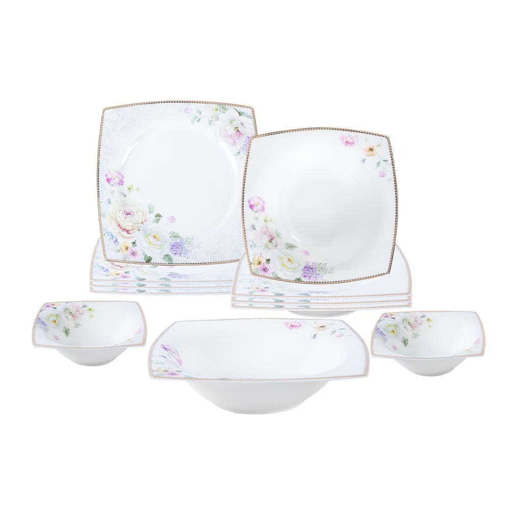 طقم سفرة 60 قطعة فلاور - HY6/60 - الصورة 4