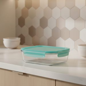 طاجن مستطيل بغطاء اخضر 1030سي سي باشابتشي