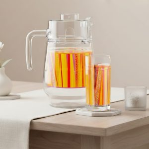 طقم شربات 7ق بالم تري اورنج لومينارك