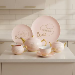 طقم شاى 24 قطعه مط MY05- PINK