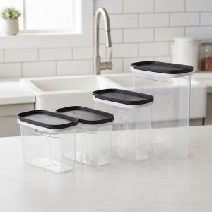 طقم توابل مونو 4 قطع سليد شفاف اكسا