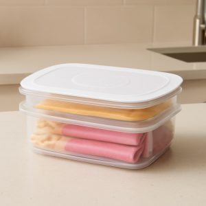 طقم علب حفظ جبنه 2 قطعة أكسا