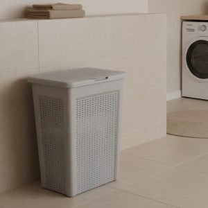 سبت غسيل بابيا 50 لتر رصاصي اكسا وير