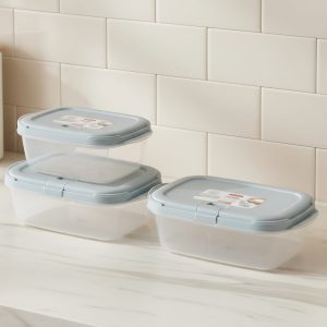 طقم علبه ميكروف سمارت 3قطع اخضر اكسا