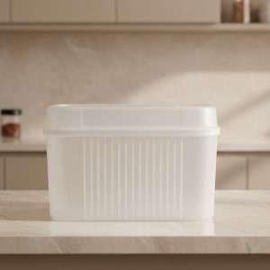 علبه مخبوزات ابيض8 لتر اكسا وير بيكرى