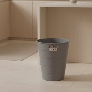 سلة مكتب مدورة رصاصي غامق سولي أكسا