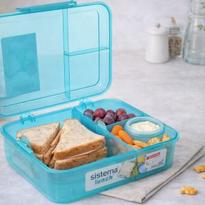 حافظة طعام 1.25 لتر + علبة للزبادى سيستيما