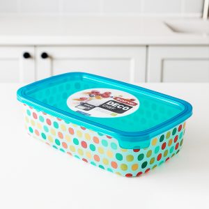 علبة مستطيلة 1لتر تركواز ديكو شيف 221965