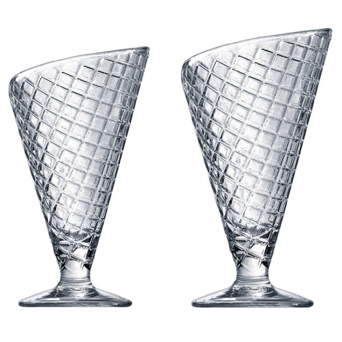 طقم كاس 2 قطعه جيلاتو شفاف 28 CL بورميولي - الصورة 3