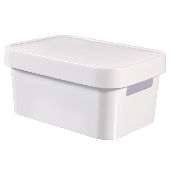 علبة مستطيلة بلاستك ابيض صغيرة انفنتى 229113 - الصورة 3