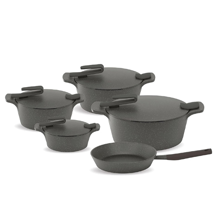 طقم جرانيت 9 قطع ارتيسان رمادى بيركس - الصورة 2