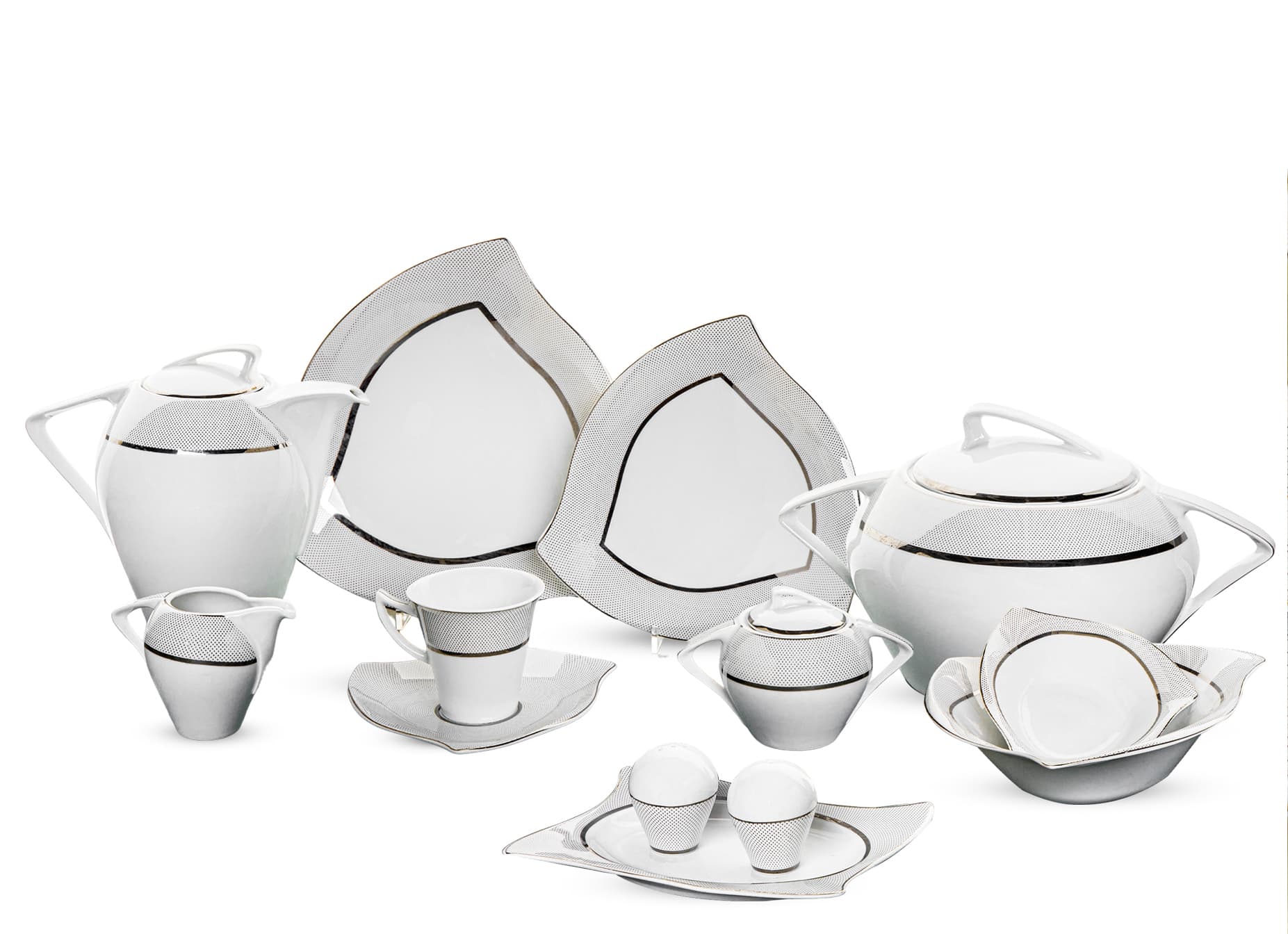 طقم 62ق كونكورد ديكور فلورانسا بلاتين - الصورة 3