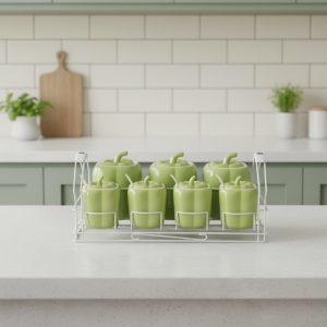 طقم توابل بورسلين 11قطعه جرين