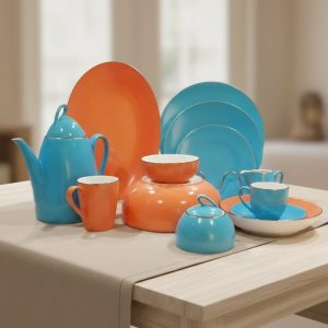 طقم سفرة 50 قطعة بورسلين سيمون لبنى فتحى محمود