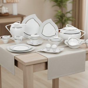 طقم 62ق كونكورد ديكور فلورانسا بلاتين