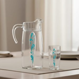 طقم شربات فلام اسباركل تركواز 7 قطع لومينارك