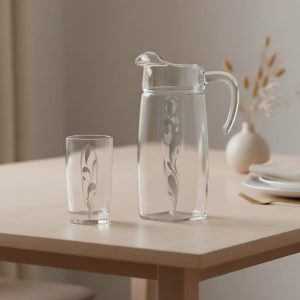 طقم شربات فلام اسباركل سيلفر 7 قطع لومينارك