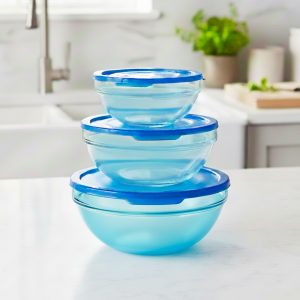 طقم بولات بغطاء مقاسات مختلفة 3 قطع تركواز باشاببتشي