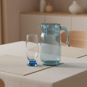 طقم شربات اكواتك 7 قطعه  تركواز باشابتشي