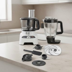 محضر طعام دبل فورس 1000 واط - أبيض - 27 وظيفة - مولينكس